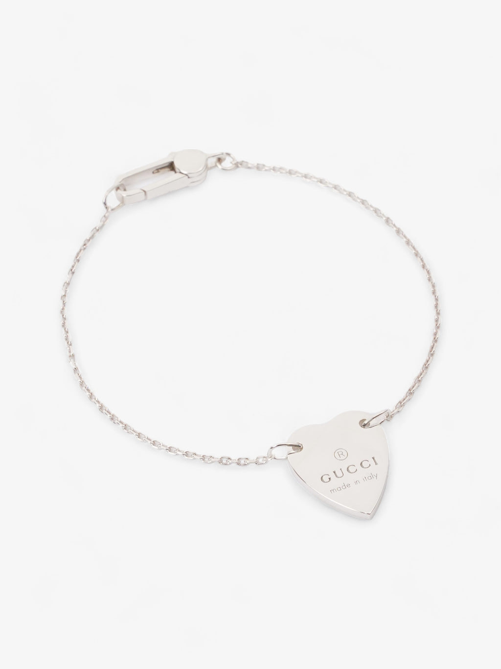 Gucci Heart Bracelet Silver Silver Sterling 17