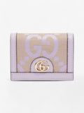 Gucci Jumbo GG Bi-Fold Wallet Lavender Canvas
