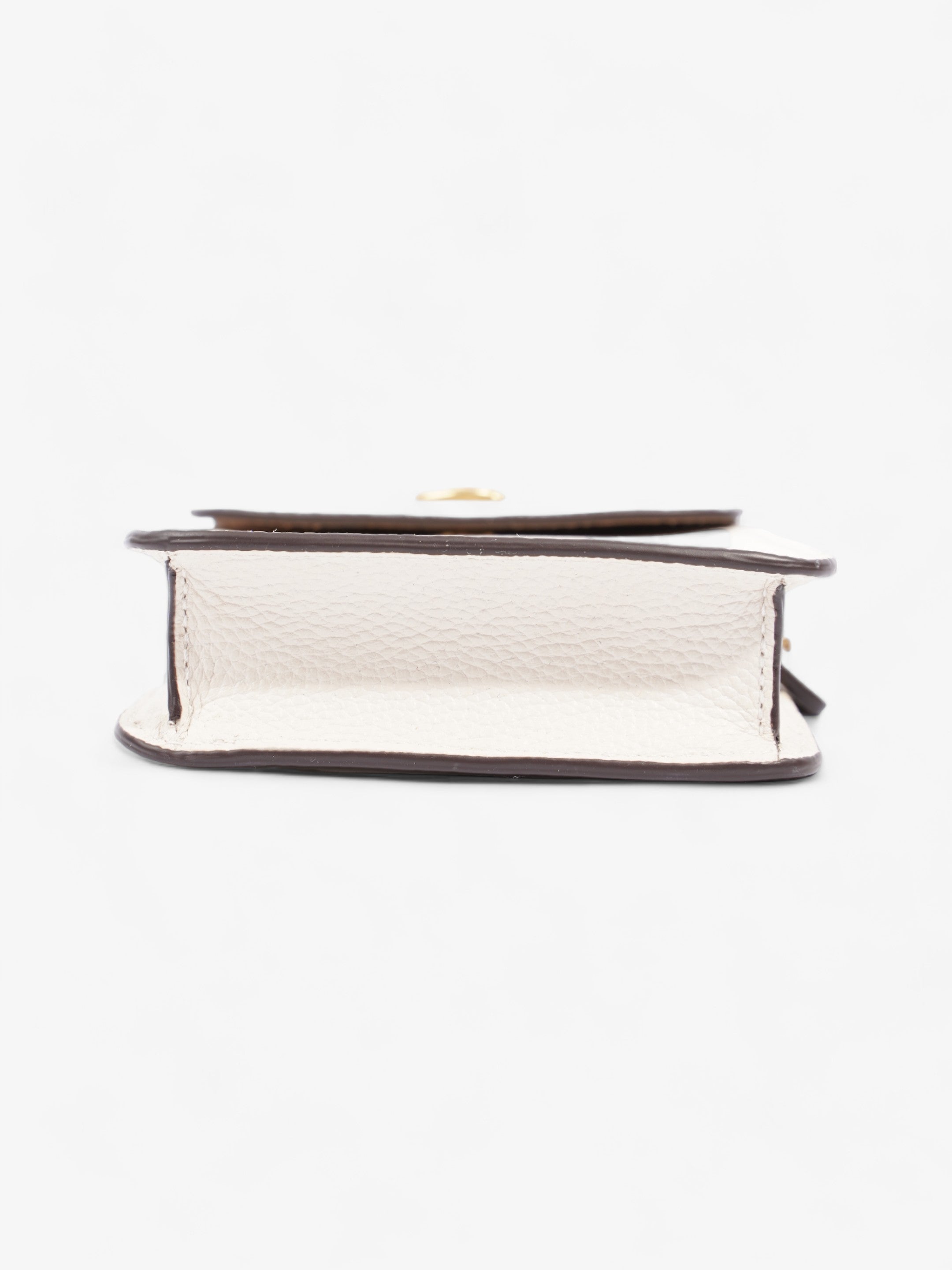 Coach Phone Crossbody Cream Leather
