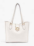 Coach Theo Tote Cream Leather
