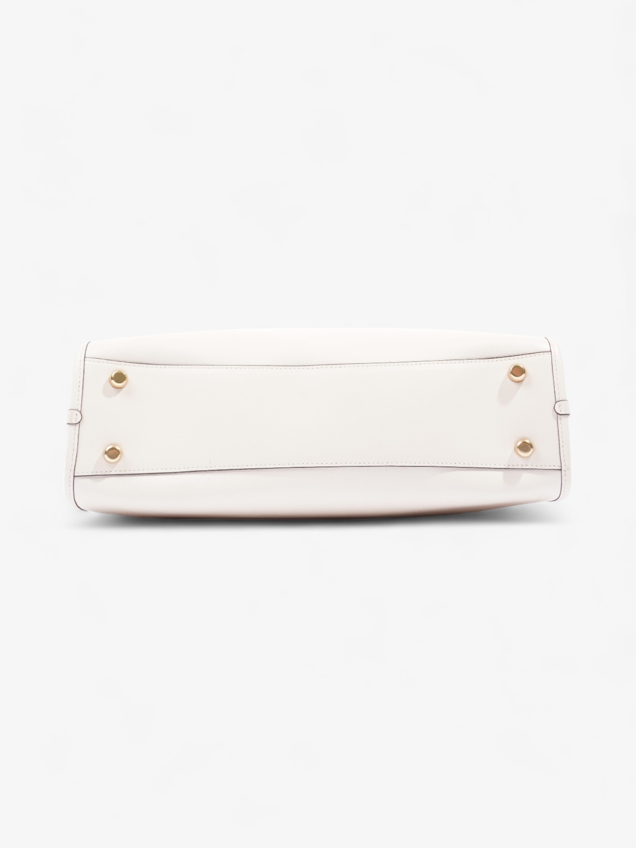 Coach Theo Tote Cream Leather
