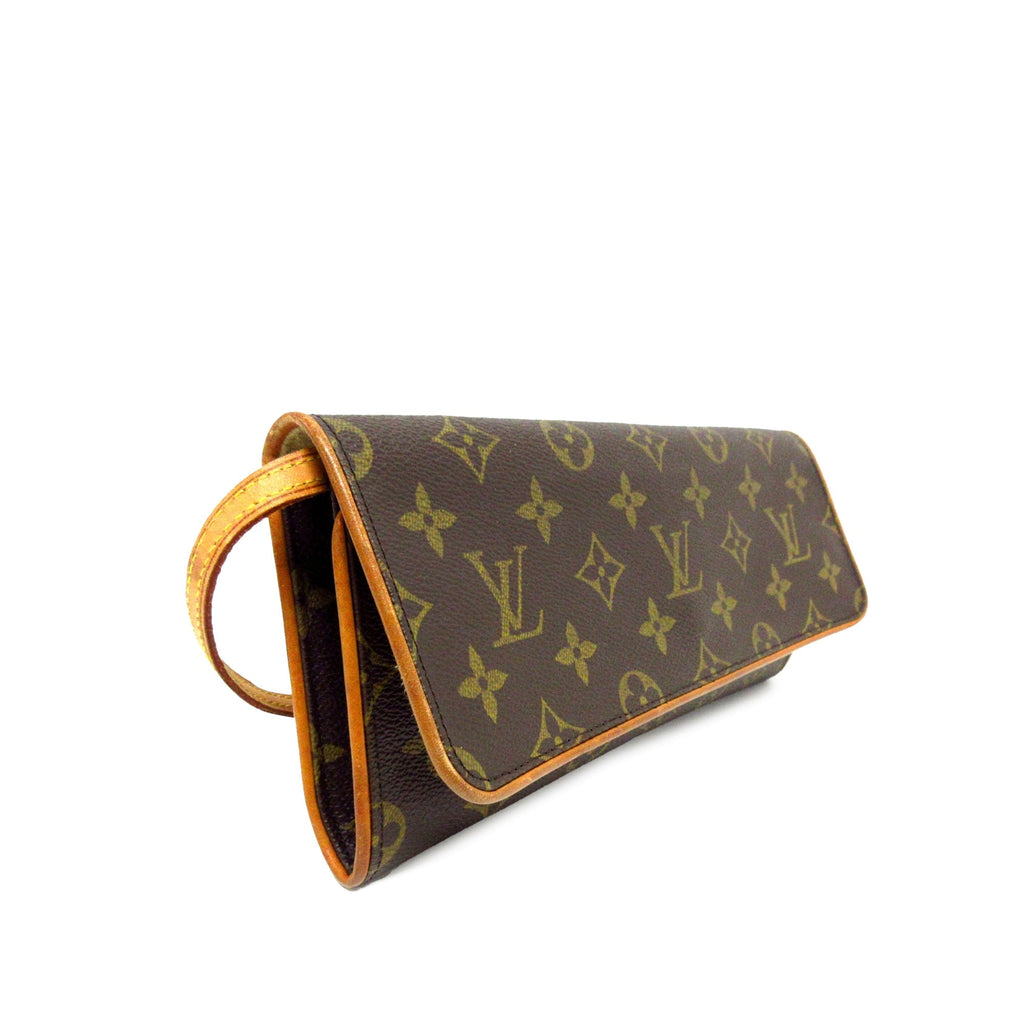 Brown Louis Vuitton Monogram Pochette Twin GM Crossbody Bag