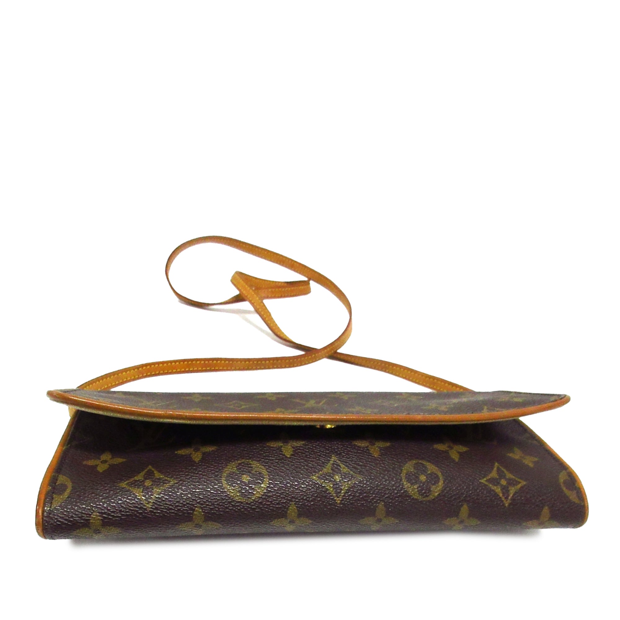 Brown Louis Vuitton Monogram Pochette Twin GM Crossbody Bag