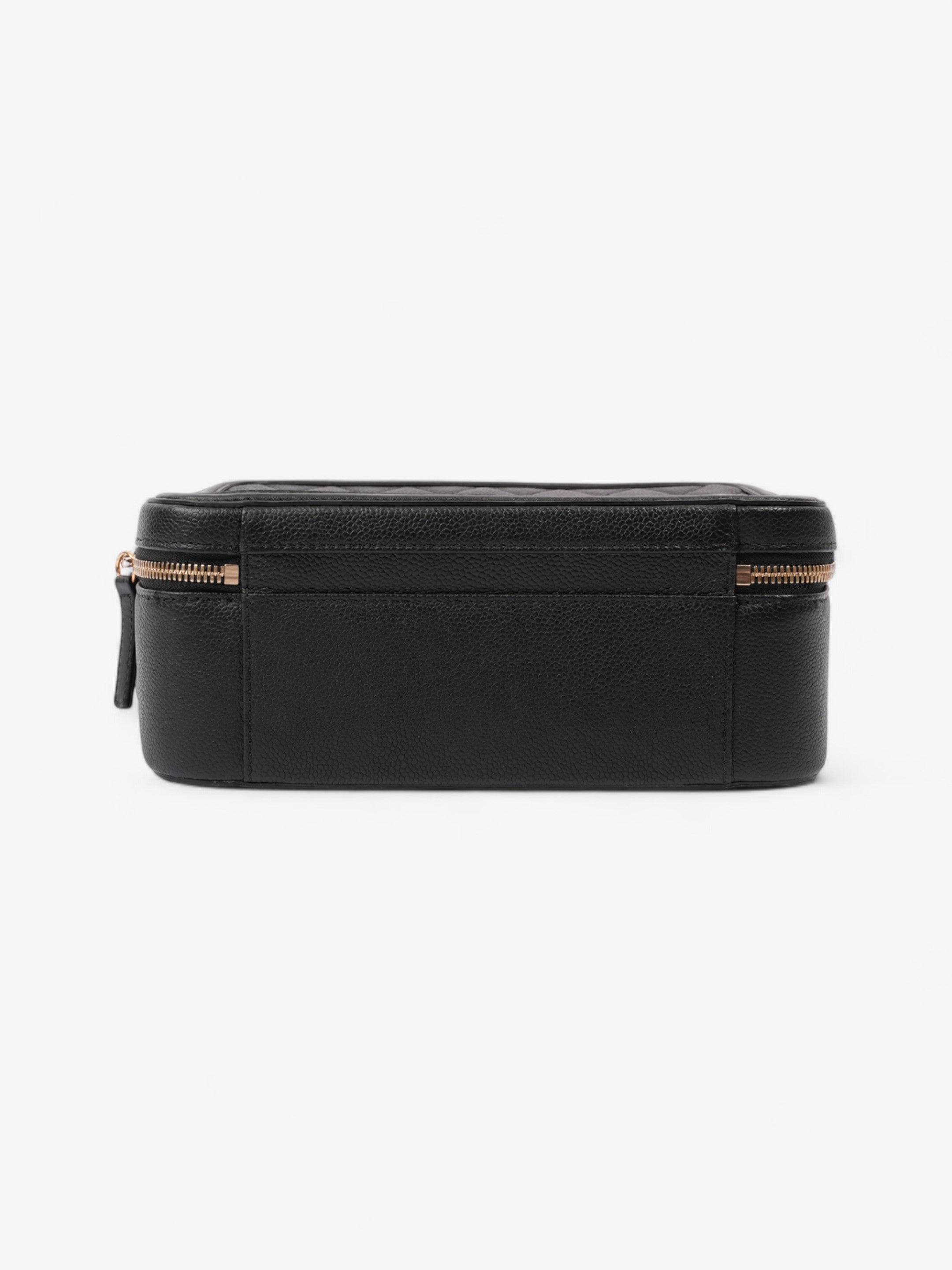Chanel CC Vanity Case Black Caviar Leather