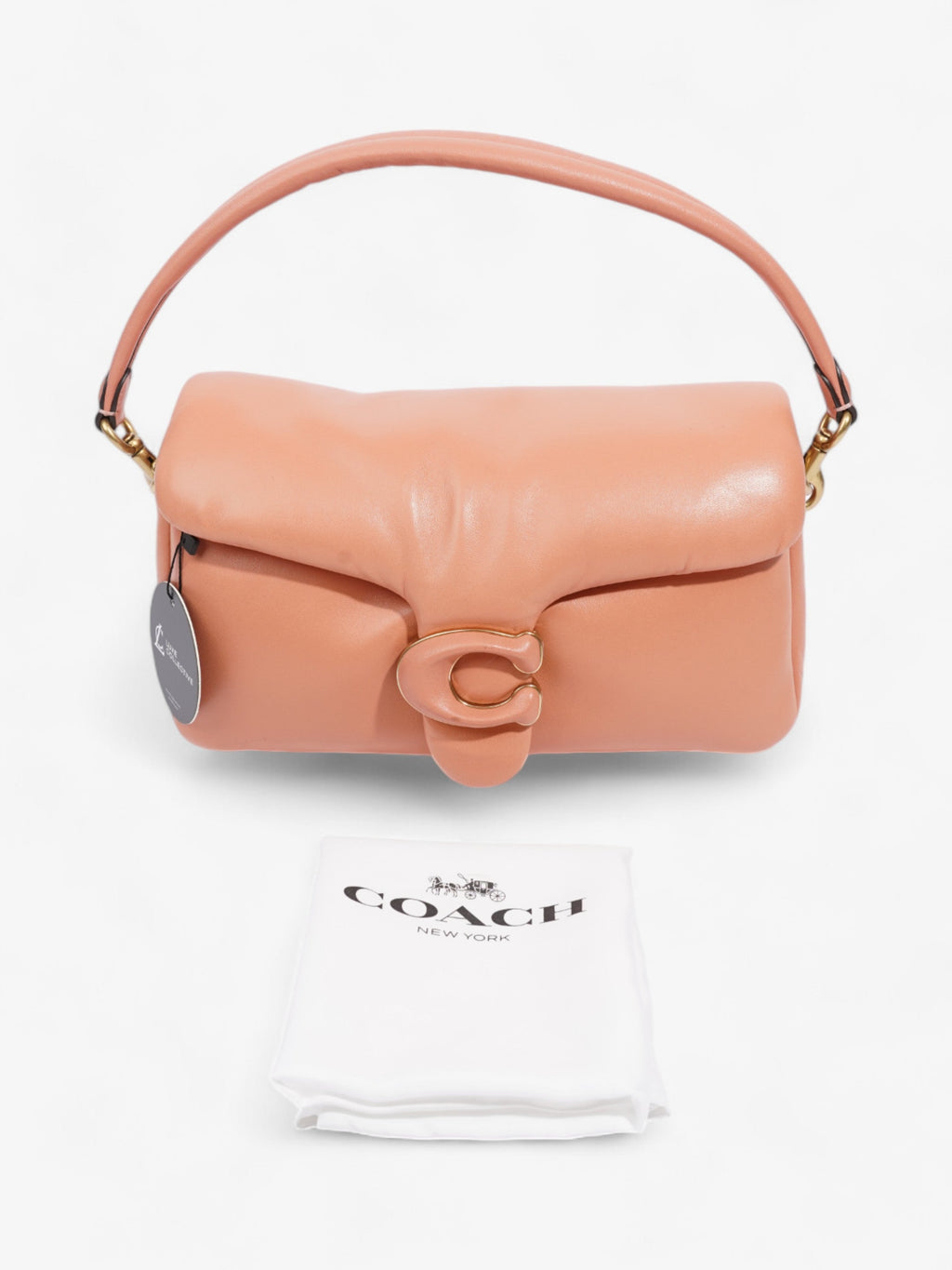 Coach Pillow Tabby Coral Lambskin Leather 26