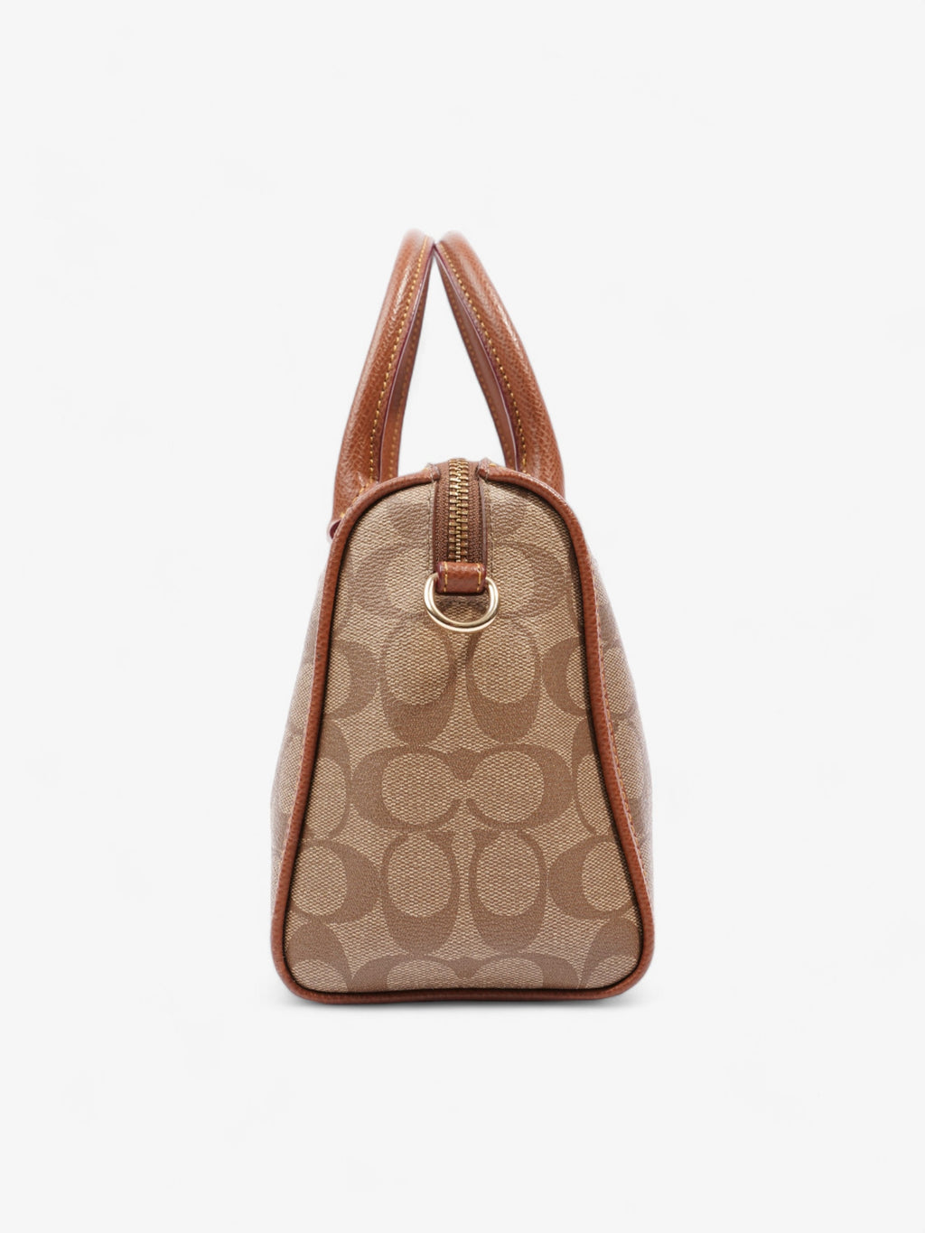 Coach Rowan Brown Signature Coated Canvas Mini