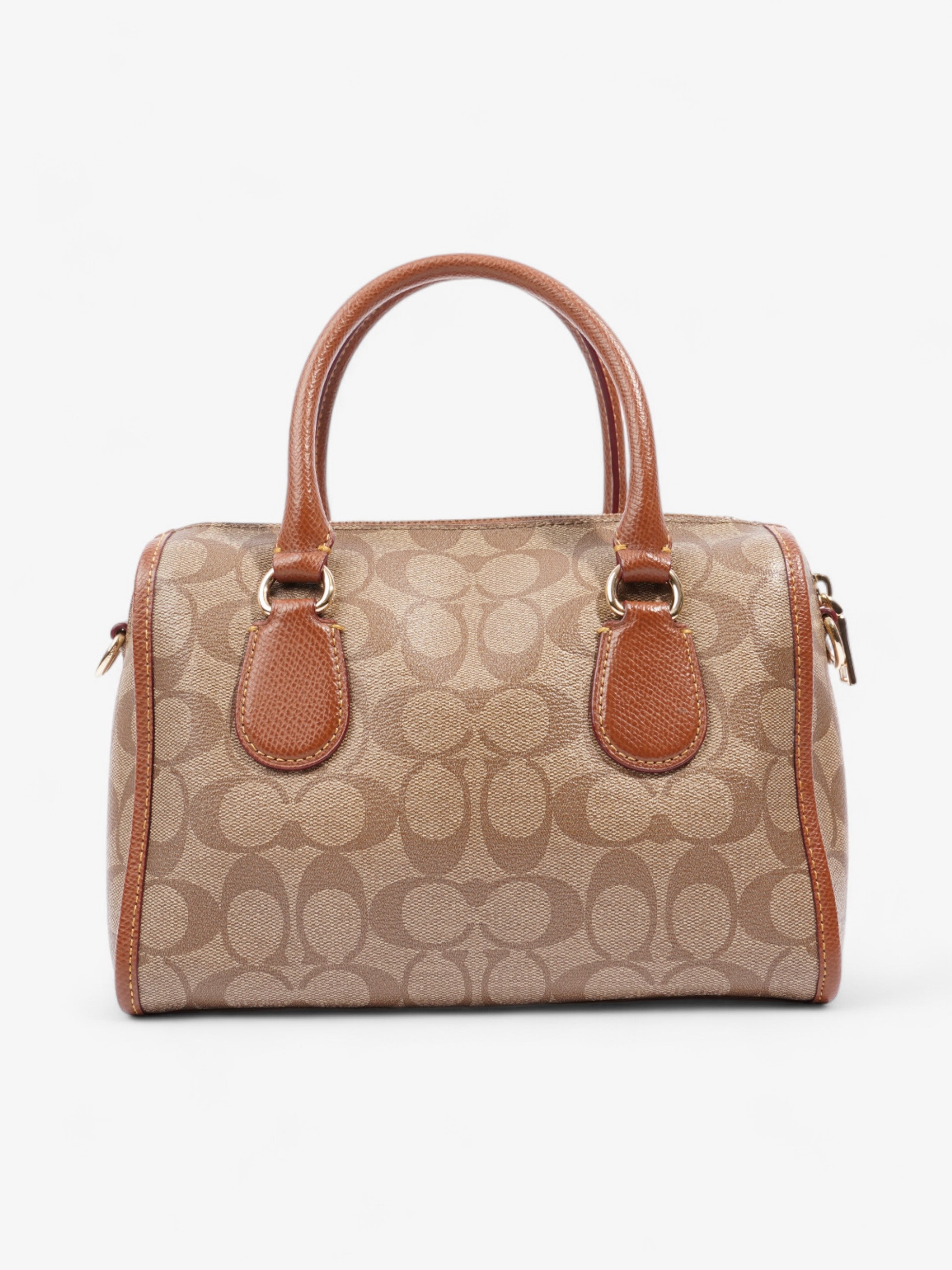 Coach Rowan Brown Signature Coated Canvas Mini