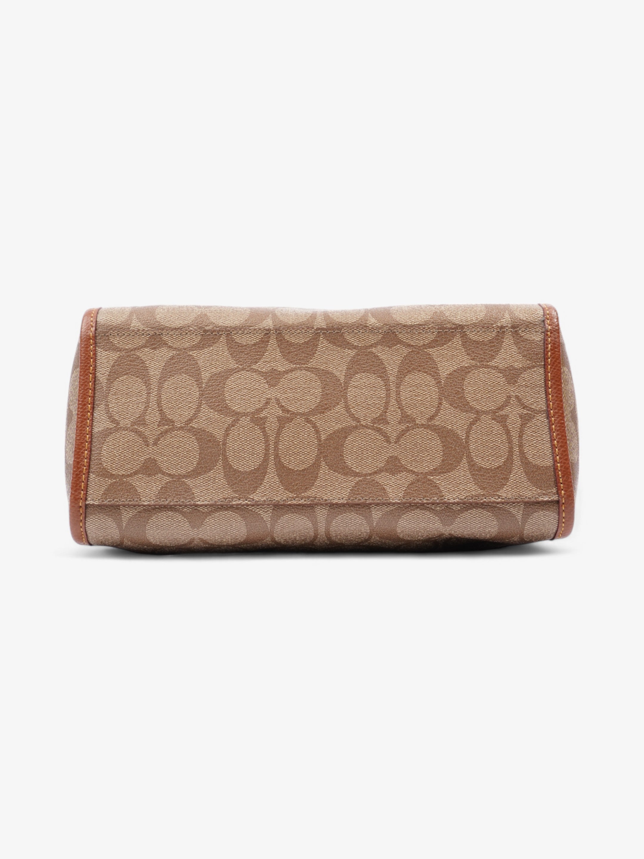Coach Rowan Brown Signature Coated Canvas Mini