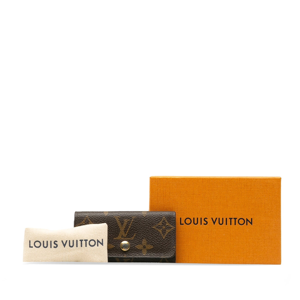 Brown Louis Vuitton Monogram 4 Key Holder