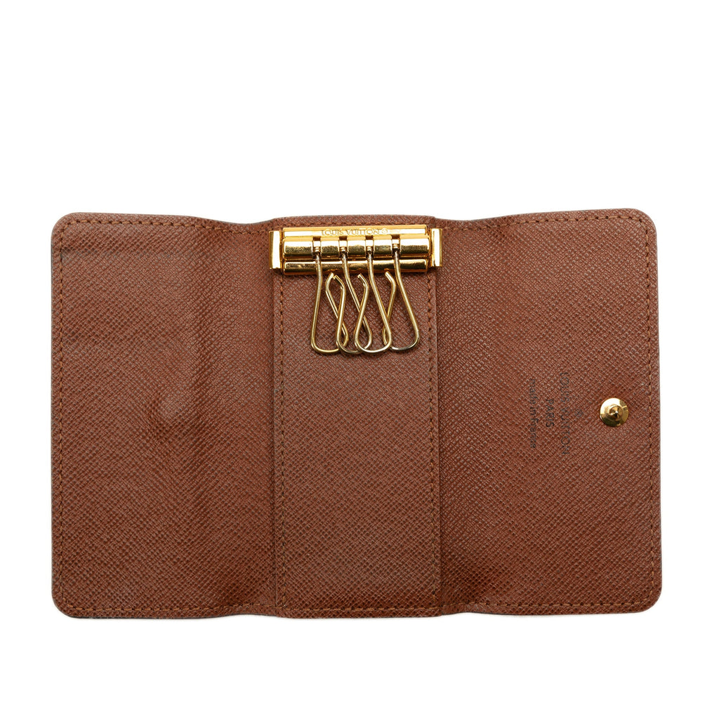 Brown Louis Vuitton Monogram 4 Key Holder