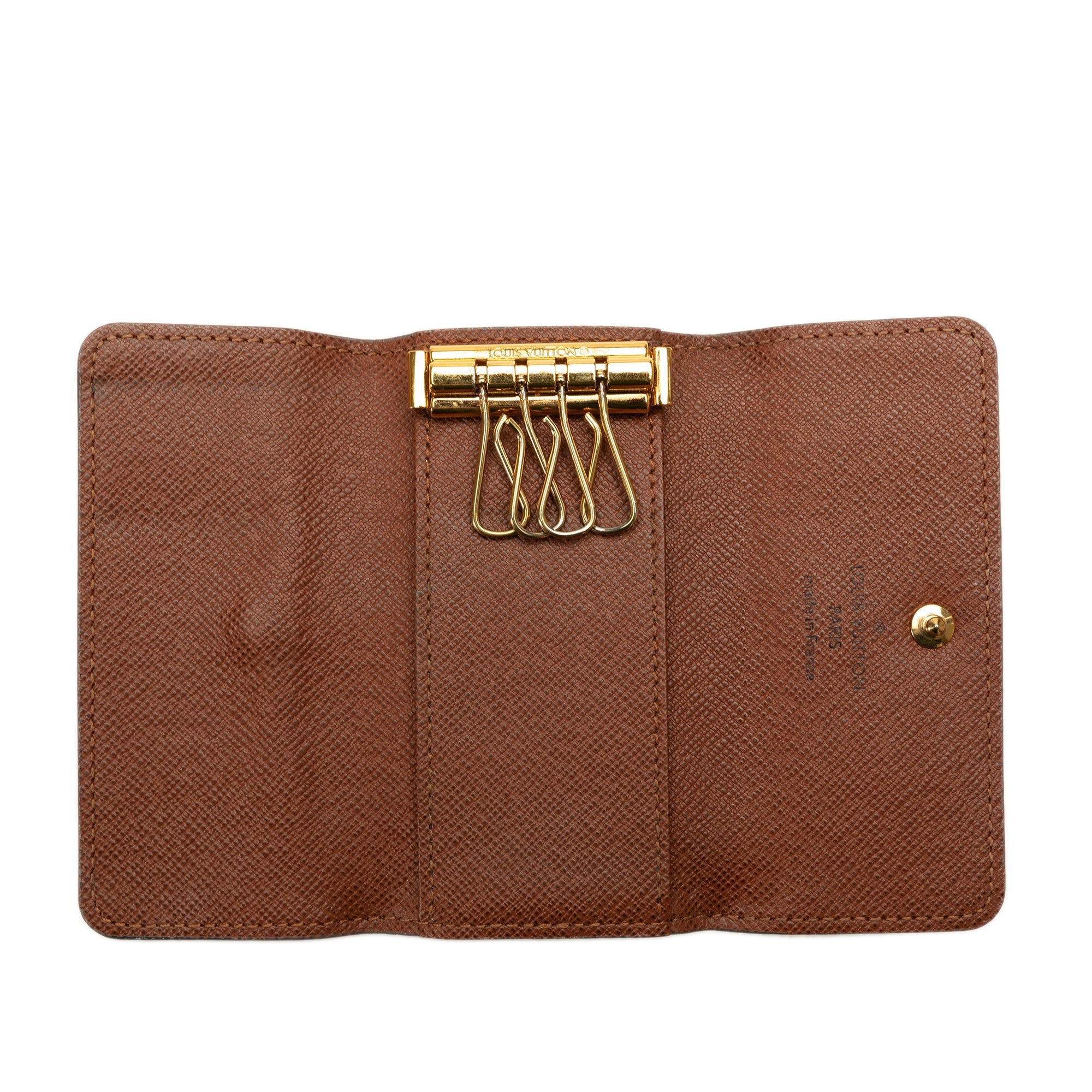Brown Louis Vuitton Monogram 4 Key Holder