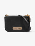 Coach Black & gold bag Black Leather