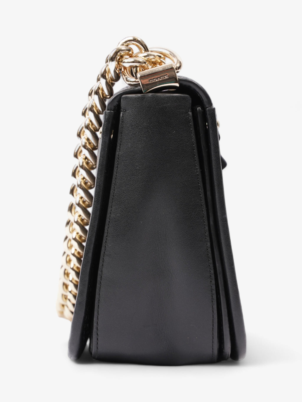 Coach Black & gold bag Black Leather