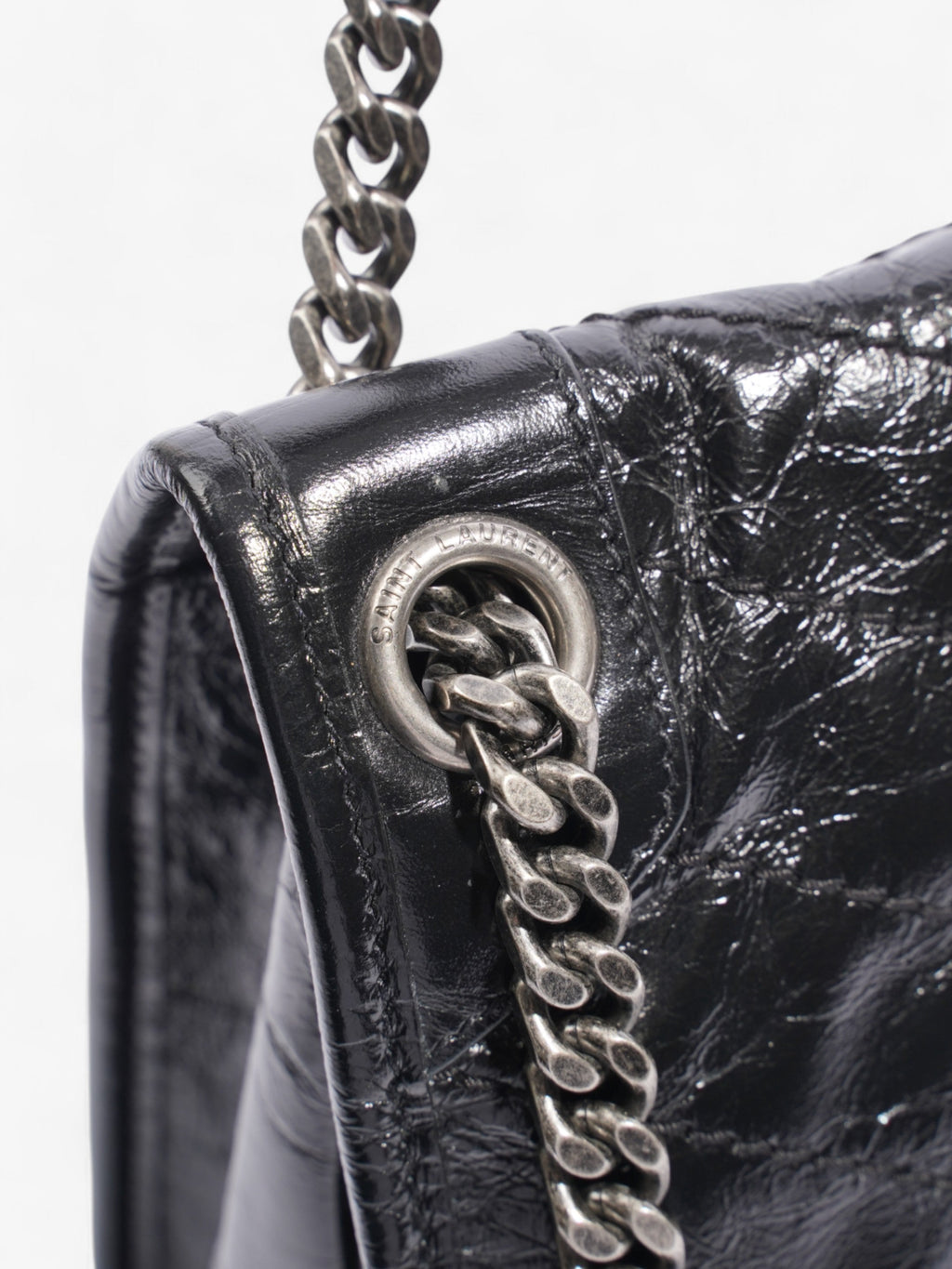 Saint Laurent Niki Black Leather Medium
