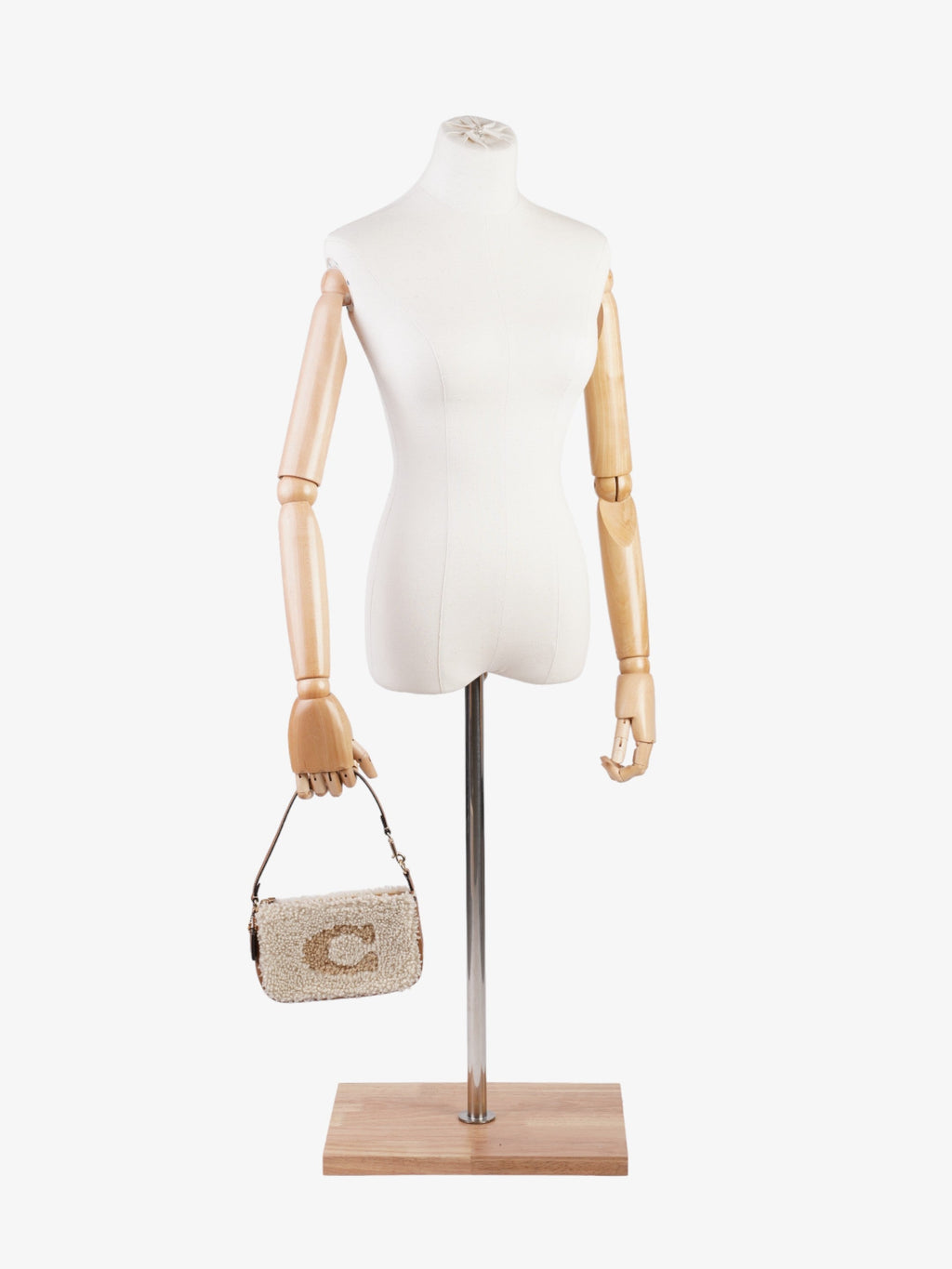 Coach Nolita 19 Tan / Cream Shearling