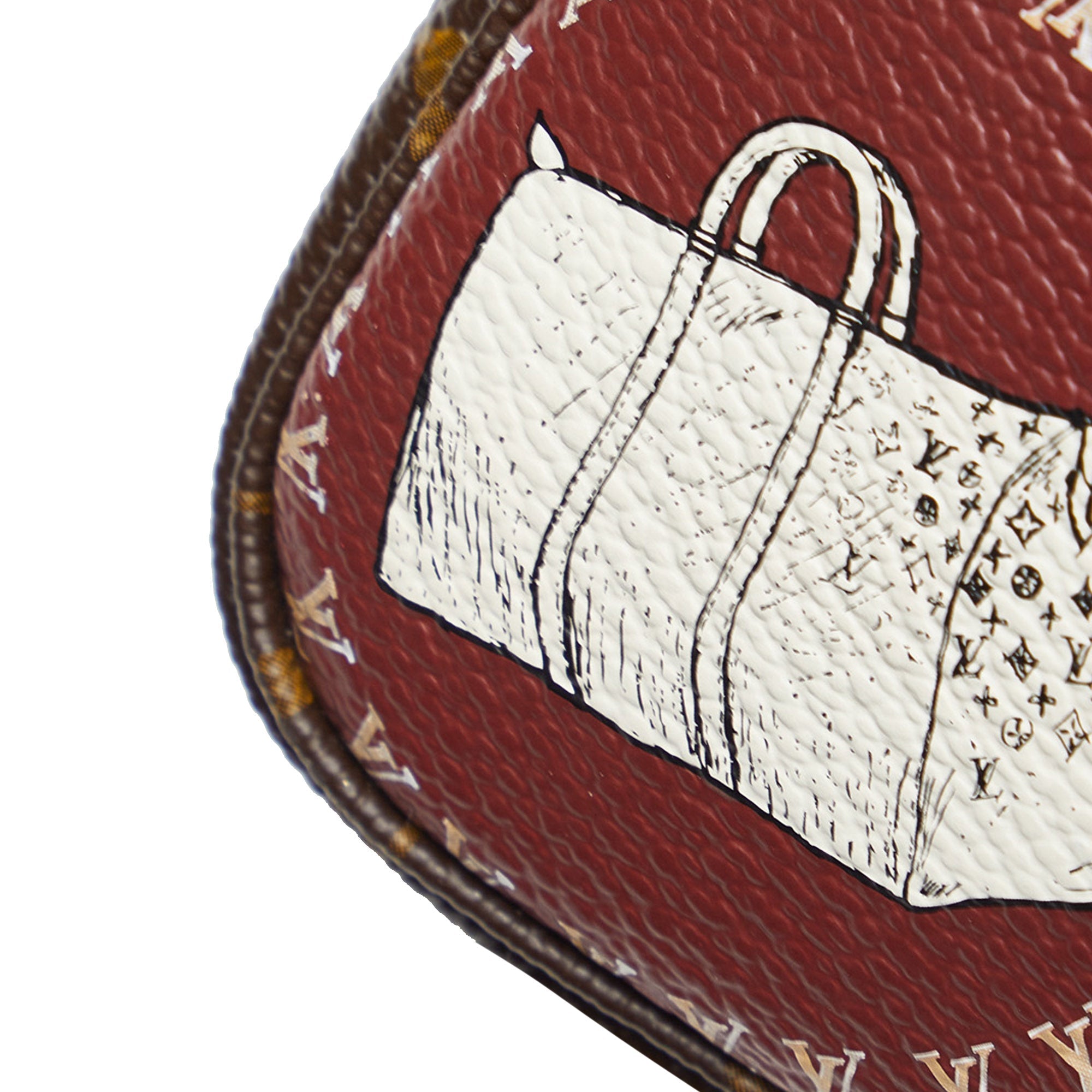 Brown Louis Vuitton Monogram Patch Mini Pochette Accessoires Baguette