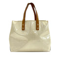 White Louis Vuitton Monogram Vernis Reade PM Handbag