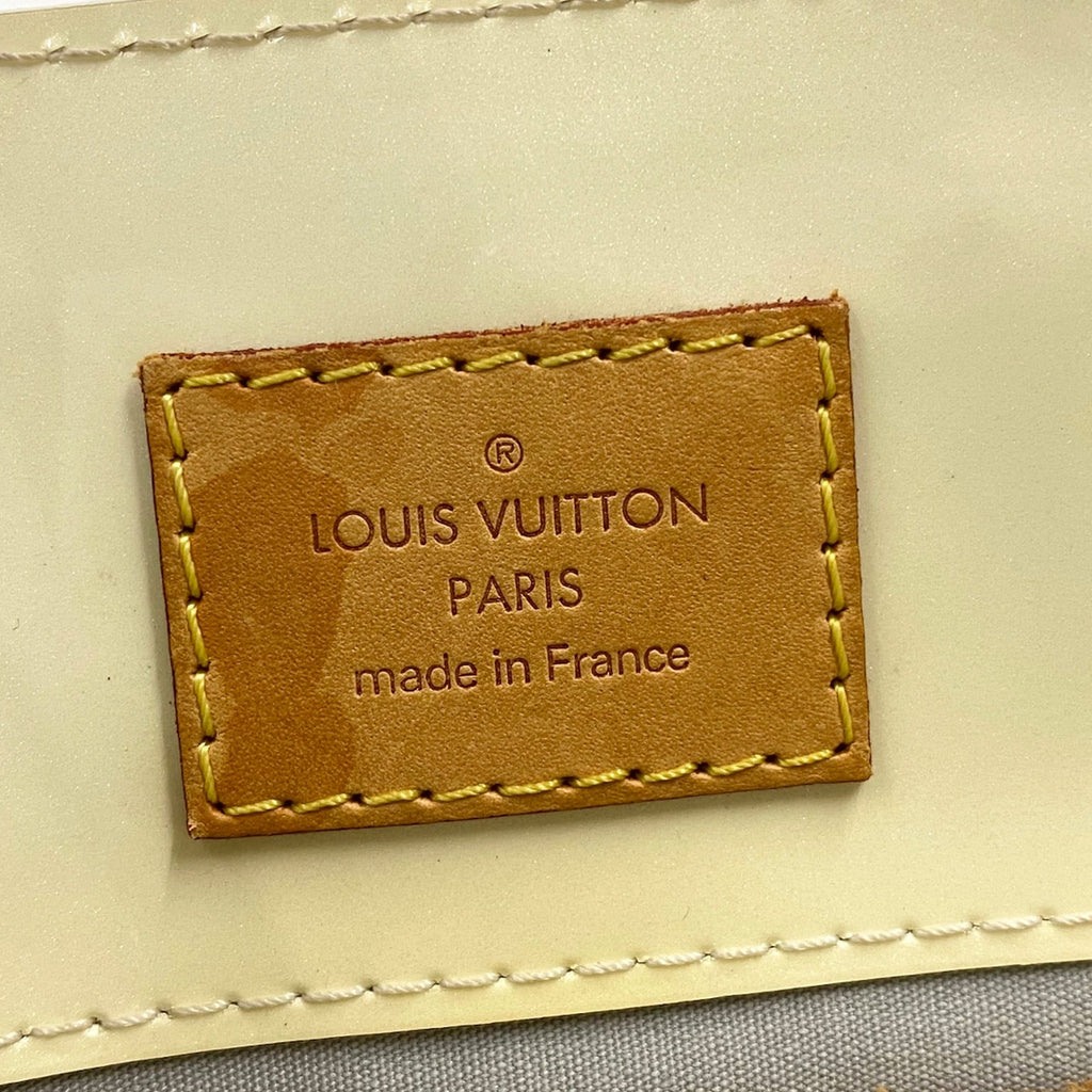 White Louis Vuitton Monogram Vernis Reade PM Handbag