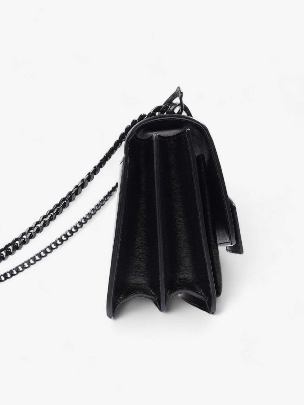 Saint Laurent Sunset Black Calfskin Leather Medium