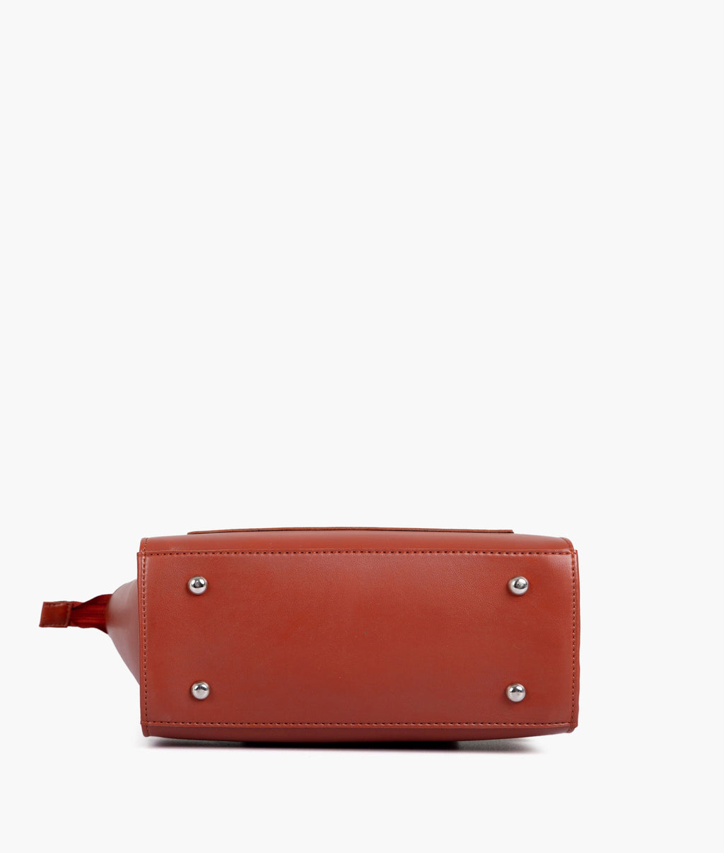 Rust mini messenger bag
