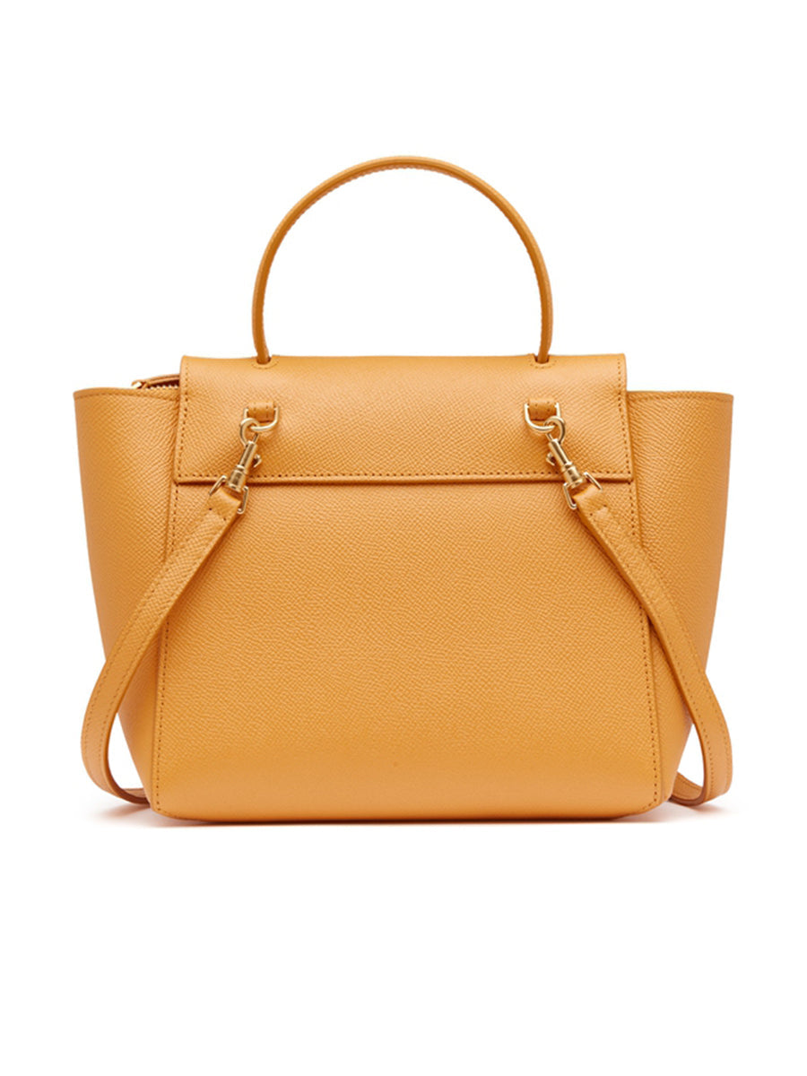 Nano Belt Bag in Gained Calfskin in Calendula