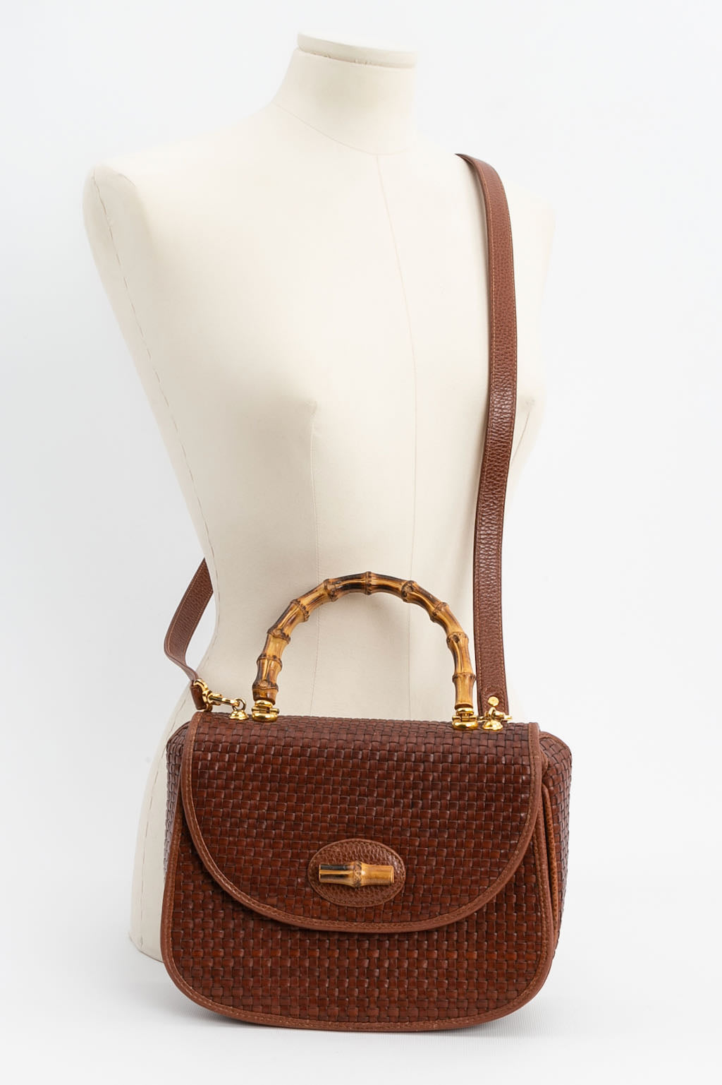 Sac en cuir tressÃƒÆ’Ã‚Â© Cosci