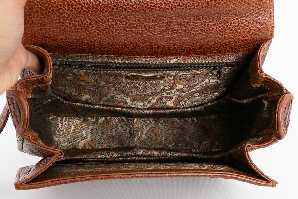 Sac en cuir tressÃƒÆ’Ã‚Â© Cosci