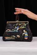 Petit sac en toile enduite 1920's