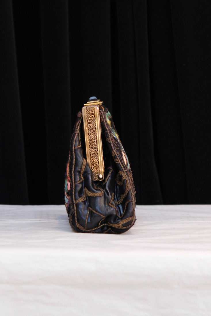 Petit sac en toile enduite 1920's