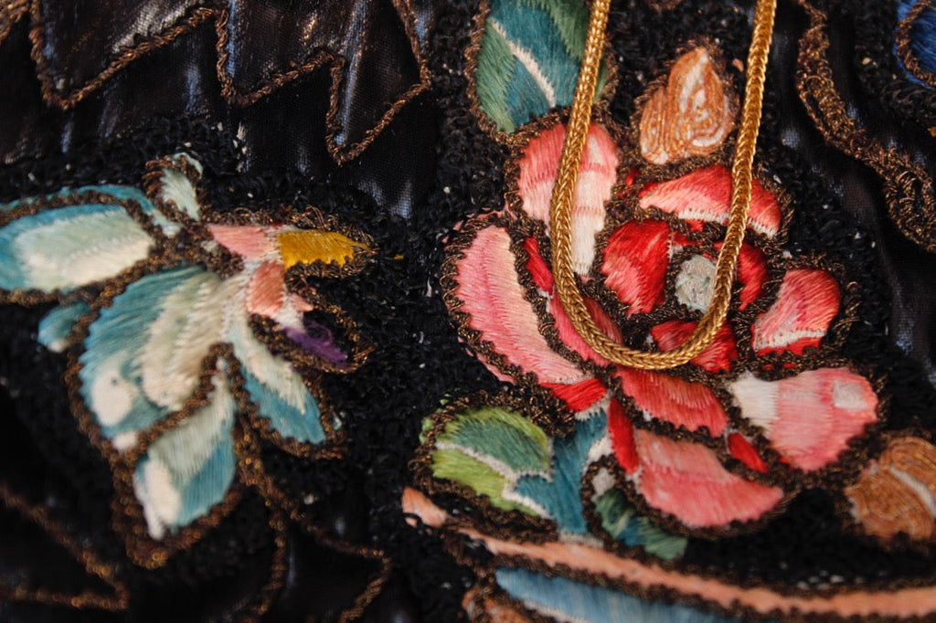 Petit sac en toile enduite 1920's