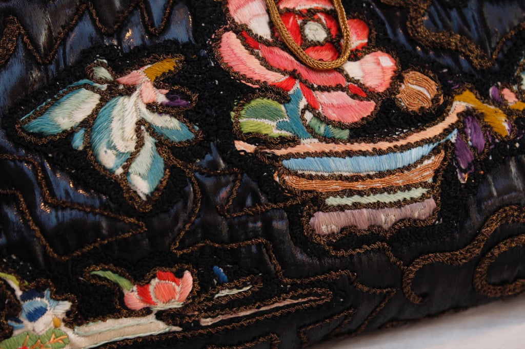 Petit sac en toile enduite 1920's