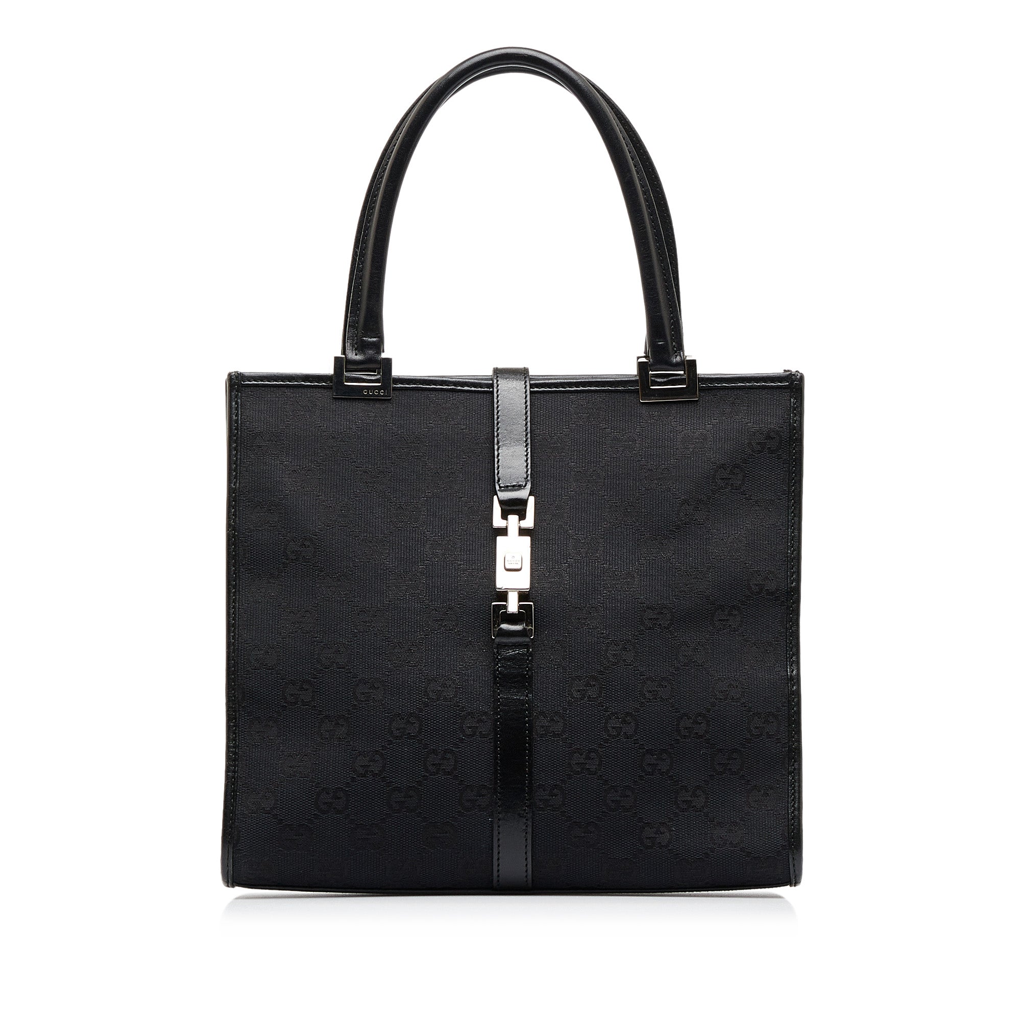 Black Gucci GG Canvas Jackie Tote Bag