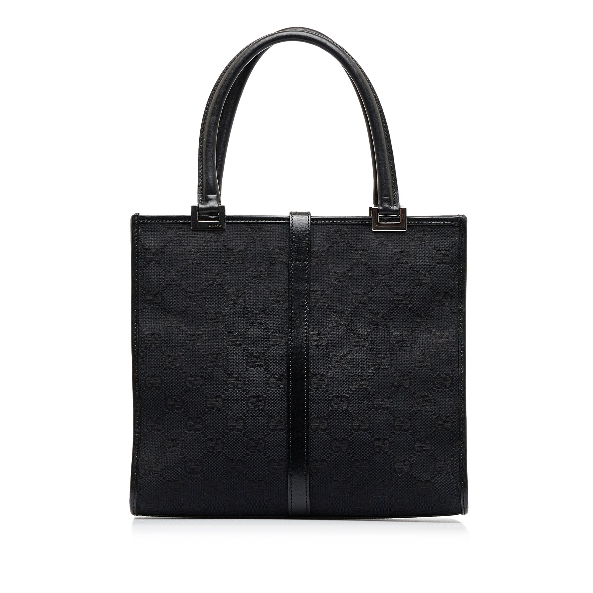 Black Gucci GG Canvas Jackie Tote Bag