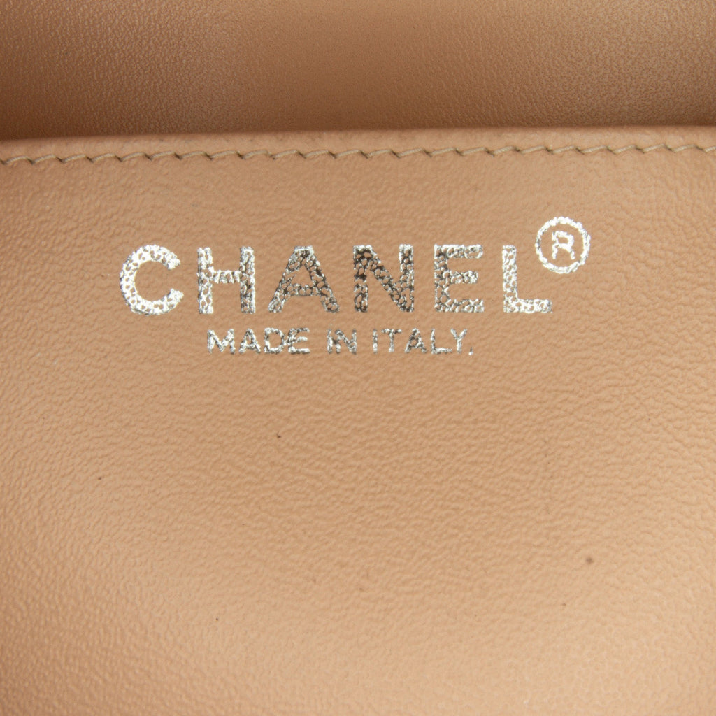 Chanel Classic Flap Mini Rectangular Brown Lambskin Silver