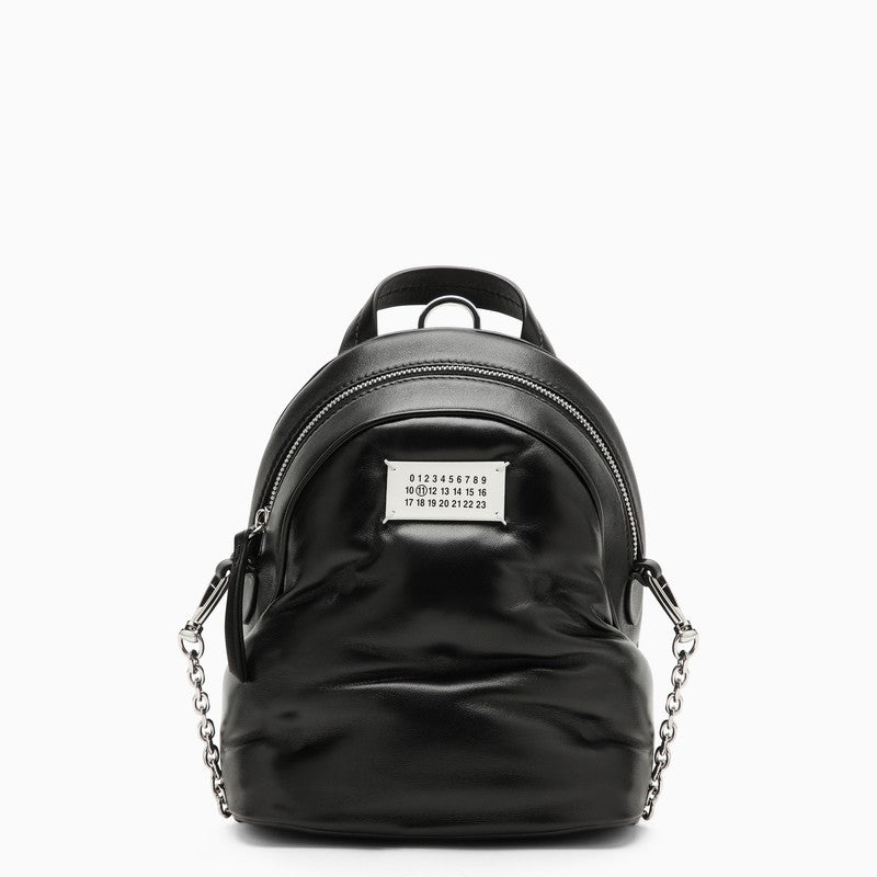 Maison Margiela Glam Slam Black Quilted Leather Backpack Men