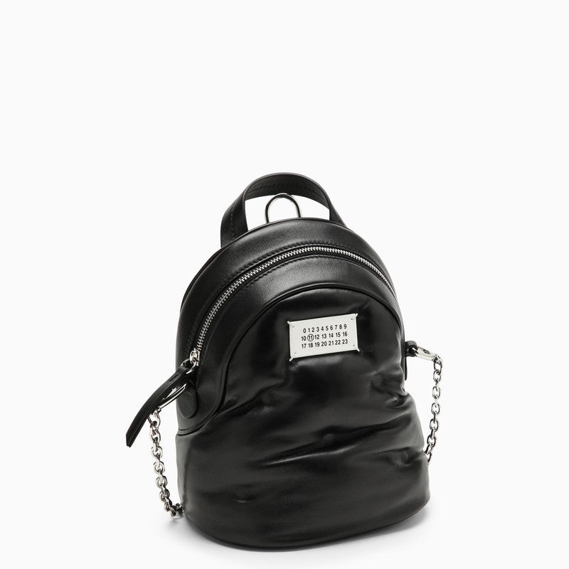 Maison Margiela Glam Slam Black Quilted Leather Backpack Men