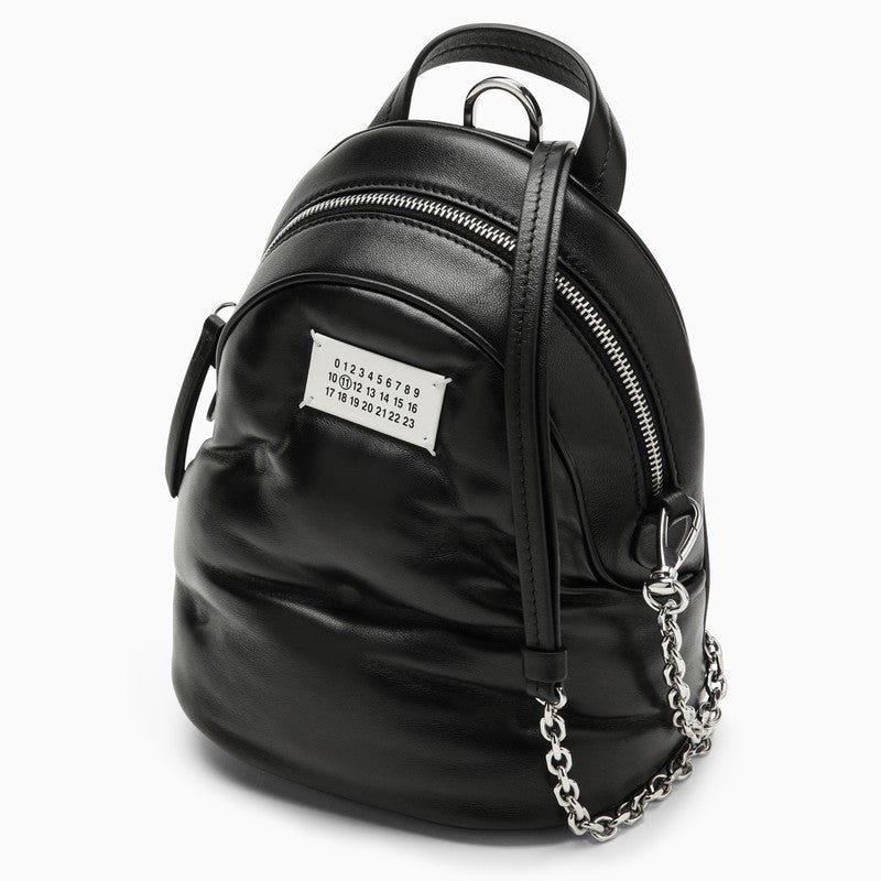 Maison Margiela Glam Slam Black Quilted Leather Backpack Men