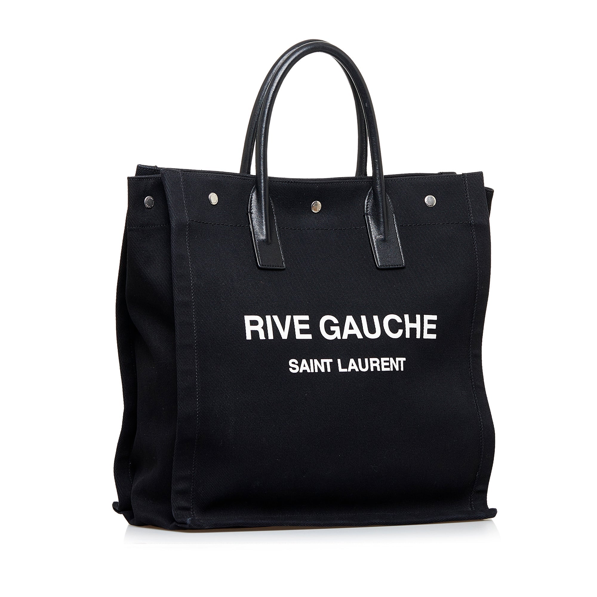 Black Saint Laurent Rive Gauche North South Tote