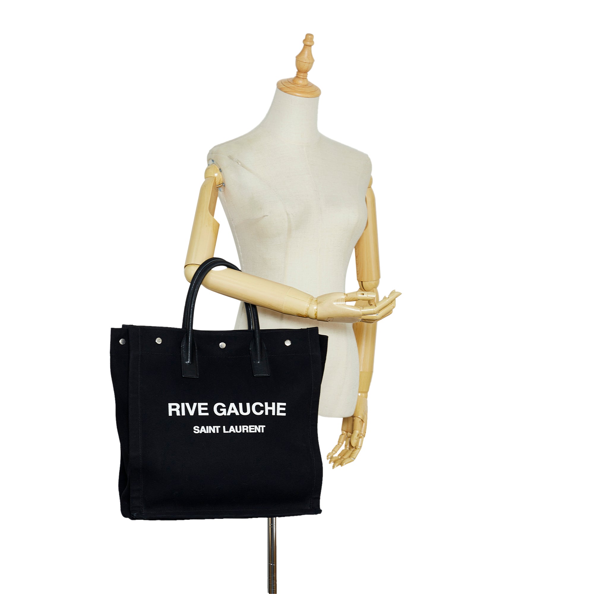 Black Saint Laurent Rive Gauche North South Tote