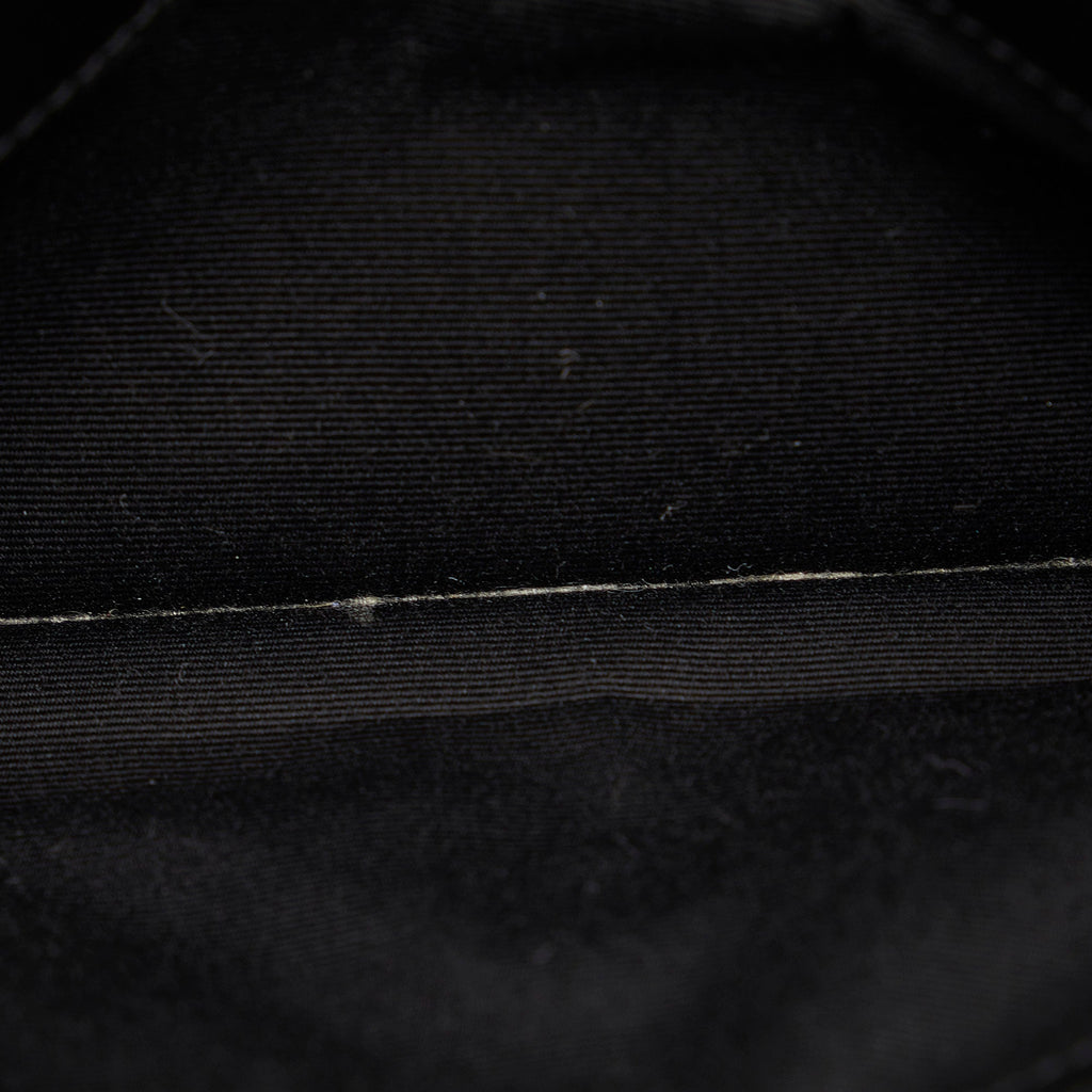 Yves Saint Laurent Cassandre Phone Holder Bag BlackLeather
