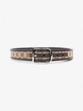 Gucci Gucci GG belt Beige And Ebony GG Supreme / Brown Leather Leather 95cm 38mm