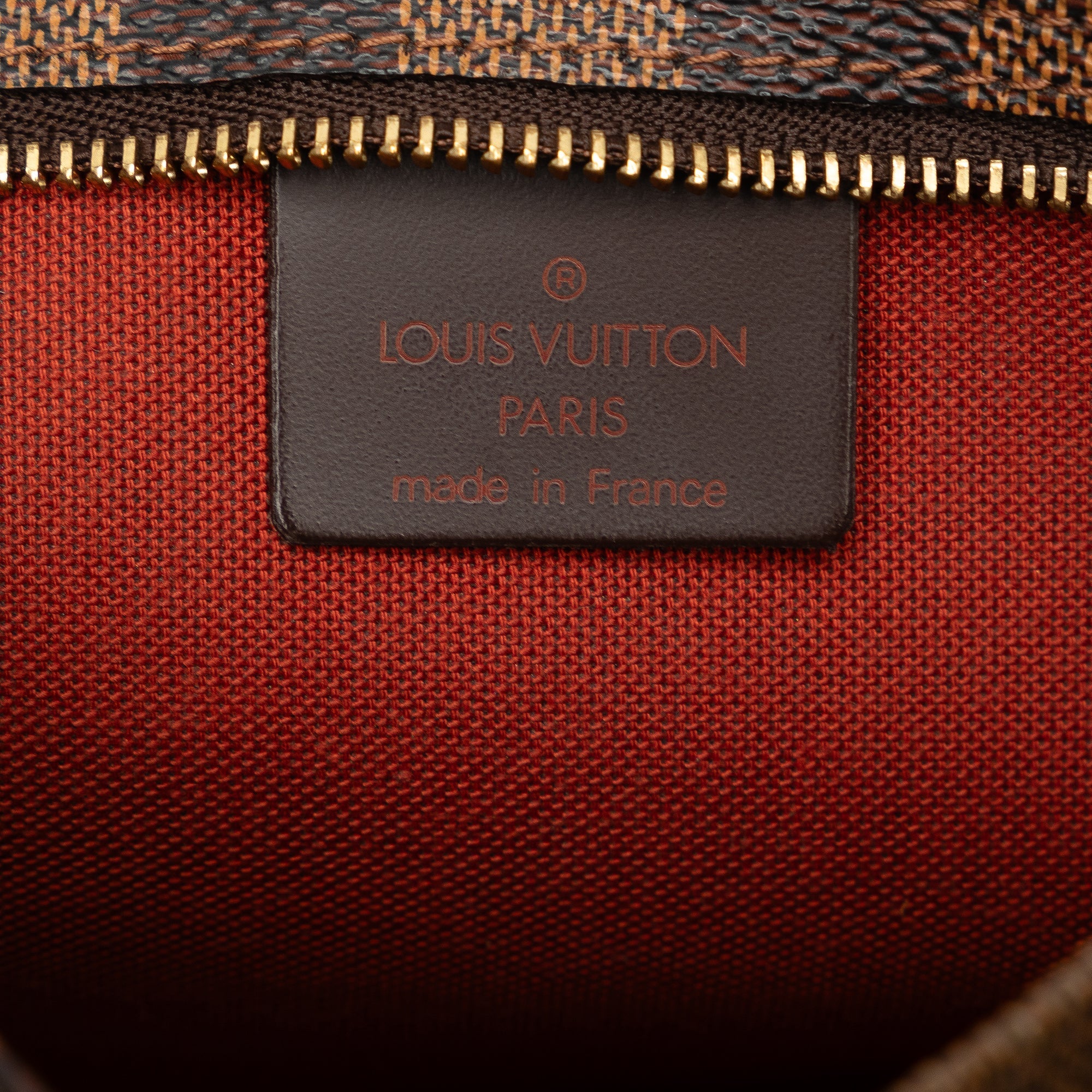 Brown Louis Vuitton Damier Ebene Navona Pouch