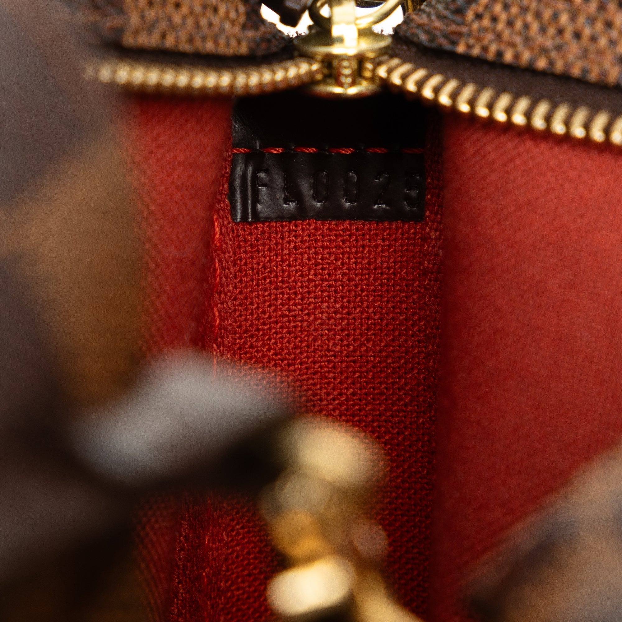 Brown Louis Vuitton Damier Ebene Navona Pouch