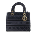 Dior Lady D-Lite Medium Blue Velvet