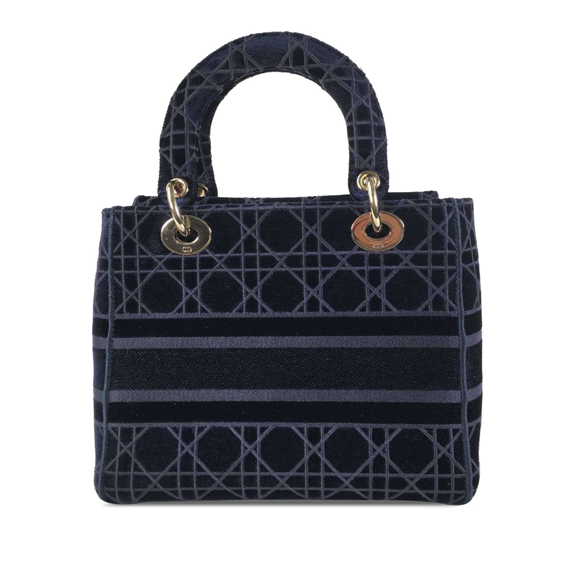 Dior Lady D-Lite Medium Blue Velvet