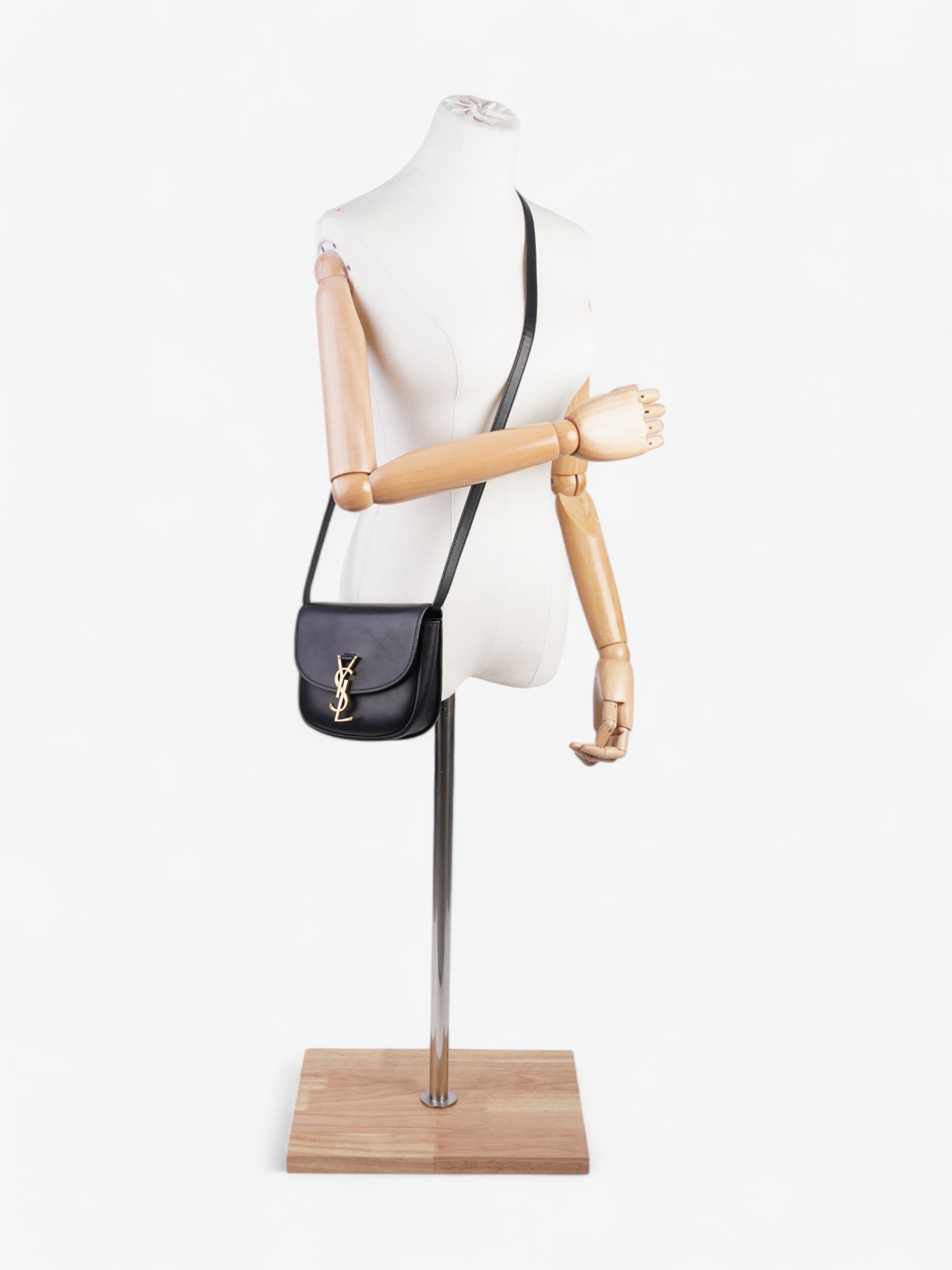 Saint Laurent Kaia Black Calfskin Leather Small