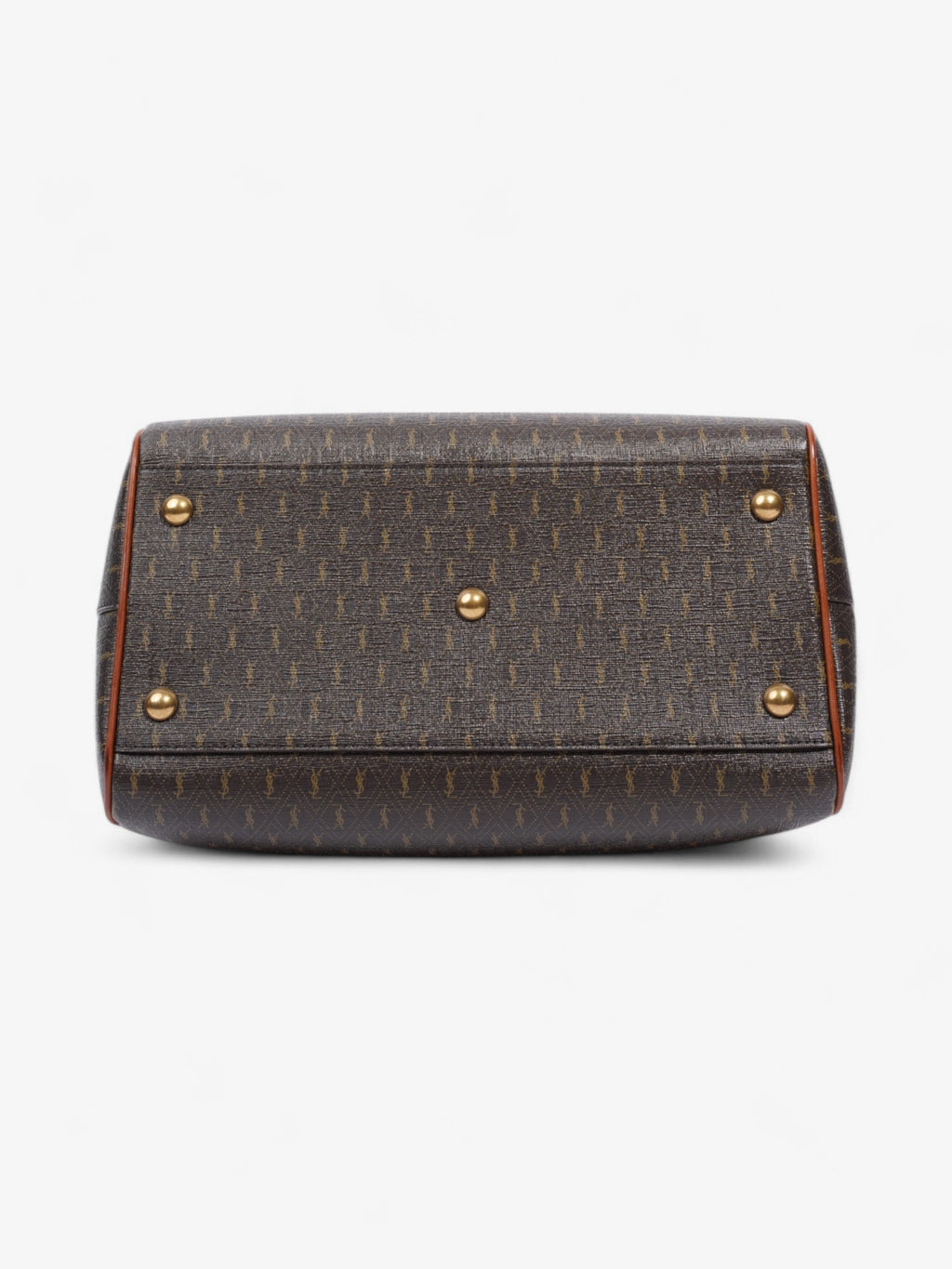 Saint Laurent Le Monogramme Duffle Bag Brown Canvas