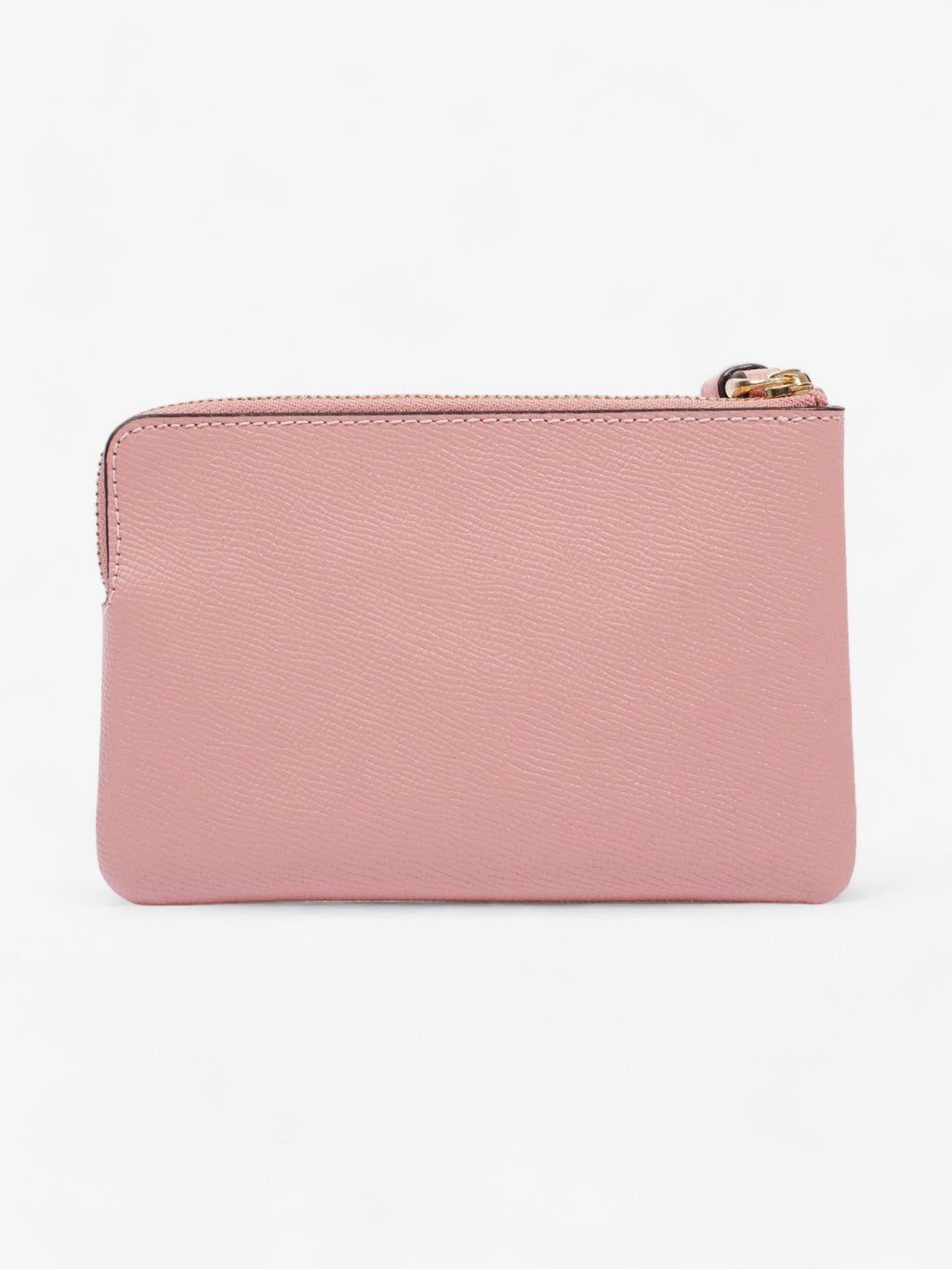 Coach Corner Zip Wristlet Pink Leather