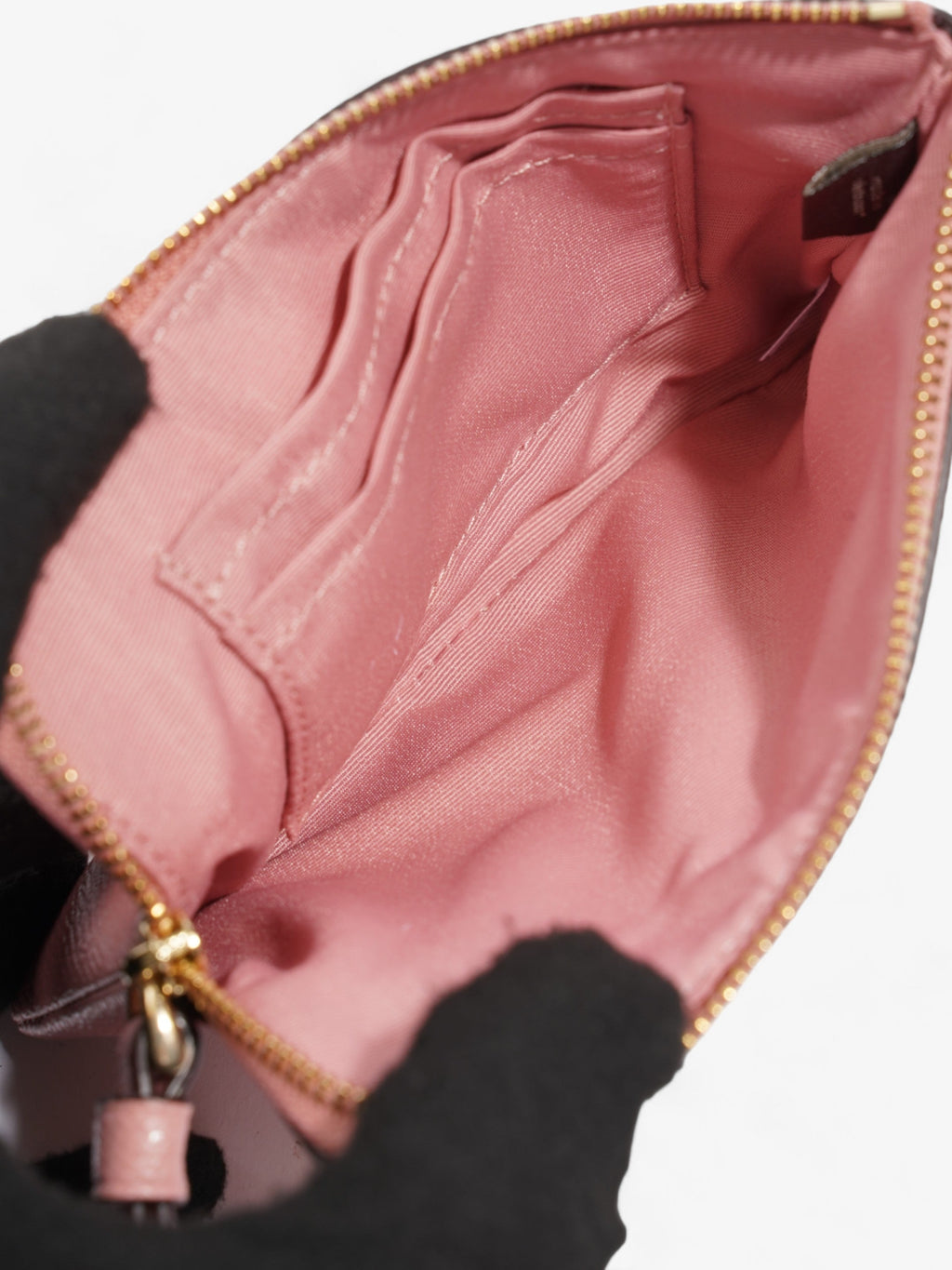 Coach Corner Zip Wristlet Pink Leather