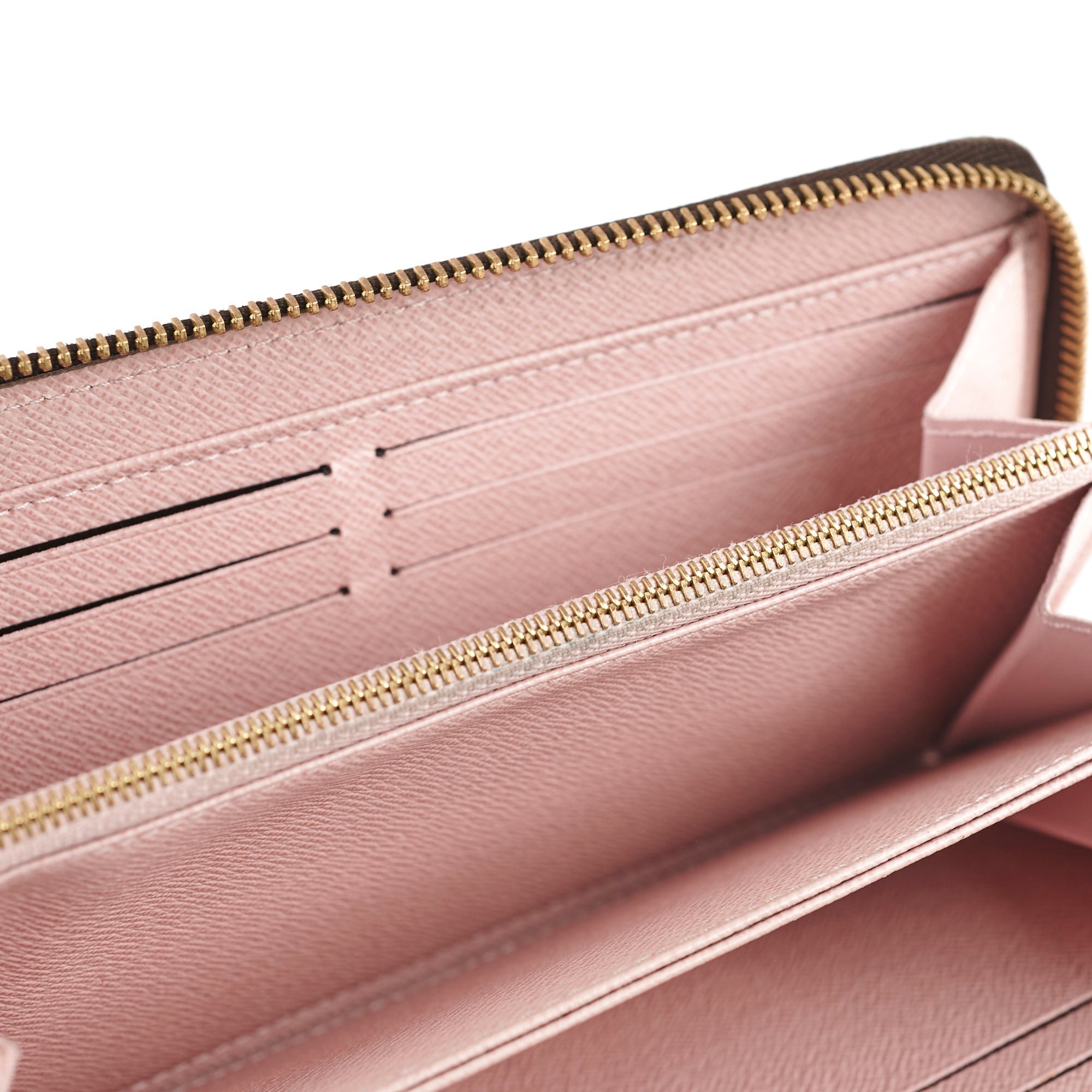 Louis Vuitton Classic Monogram Zippy Wallet Rose Ballerine